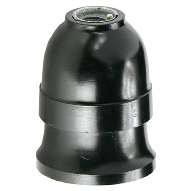1200242-N PORTALAMPARAS REFORZADO E27 NEGRO