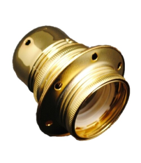 1200604-D PORTALAMPARAS DECORATIVO DORADO E27