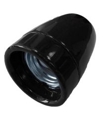 1200545-N PORTALAMPARAS CERAMICO VINTAGE NEGRO