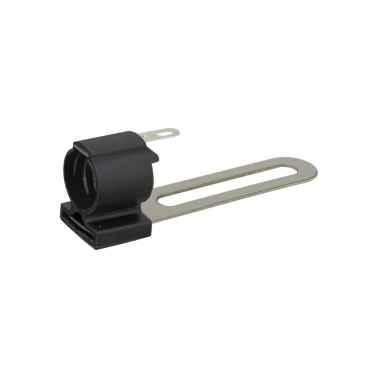 12.001/N PORTALAMPARAS E10 NEGRO CON GUIA