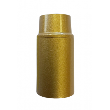 H038829 PORTALAMPARAS E14 CUERPO LISO DORADO