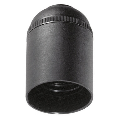 6829CLN PORTALAMPARAS E27 NEGRO M10-100 SOLERA