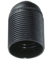 6829CRN PORTALAMPARAS ROSCADO E27 NEGRO SOLERA