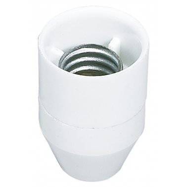 1200247 PORTALAMPARAS CONICO E14 BLANCO BAQUELITA