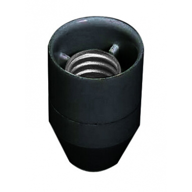 PORTALAMPARAS CONICO E14 NEGRO BAQUELITA
