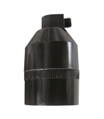 PORTALAMPARAS CONICO E27 NEGRO CON TORNILLO