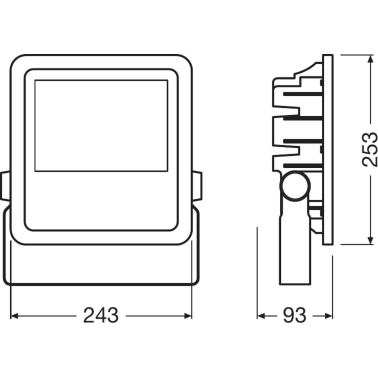 422520 PROYECTOR LED NEGRO 90W 4000K 10000Lm OSRA