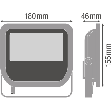 422520 PROYECTOR LED NEGRO 90W 4000K 10000Lm OSRA