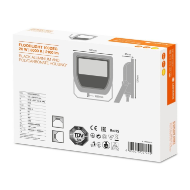 422520 PROYECTOR LED NEGRO 90W 4000K 10000Lm OSRA