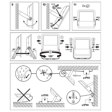 423732 PROYECTOR LED NEGRO 165W 4000K 20000Lm LEDVANCE