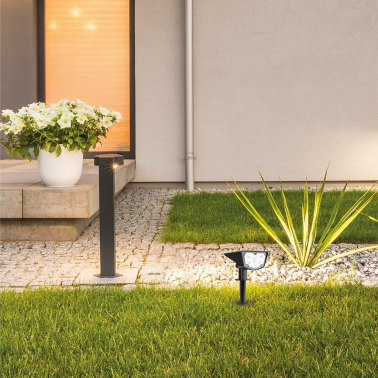 201210004 ESTACA/PLIQUE LED SOLAR DARKA 3300K IP67 GSC