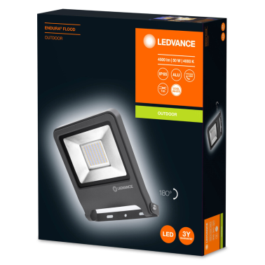 PROYECTOR LED NEGRO 50W 4500LM 4000K