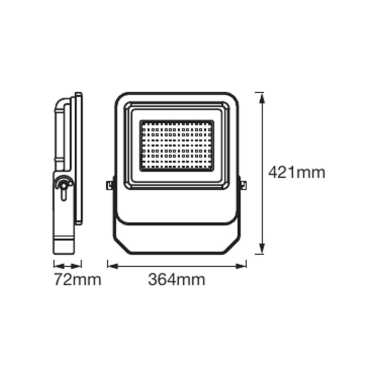 206823 PROYECTOR LED EXTERIOR 150W 4000K IP65 OSRA