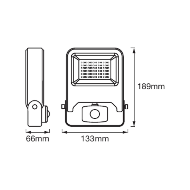 PROYECTOR LED NEGRO SENS 50W 4500LM4000K