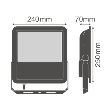 422483 PROYECTOR LED NEGRO 70W 6500K LEDVANCE
