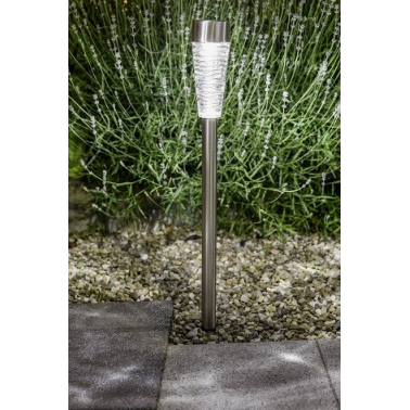 G2231 BALIZA SOLAR FRIA INOX + DIFUSOR VIDRIO 79cm GALIX