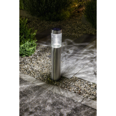 G2232 BALIZA SOLAR FRIA INOX + DIFUSOR VIDRIO 72cm GALIX