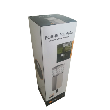 1517 BALIZA SOLAR FRIA INOX + DIFUSOR PLASTICO 47cm GALIX