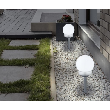 33770-3 3u ESTACA ESFERA SOLAR PLASTICO 35x10cm IP44 GLOBO