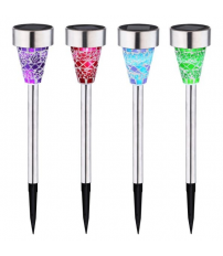 36351-12 ESTACA SOLAR INOX 6500K MOSAICO SURTIDO IP44 GLOBO