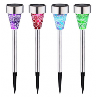 36351-12 ESTACA SOLAR INOX 6500K MOSAICO SURTIDO IP44 GLOBO