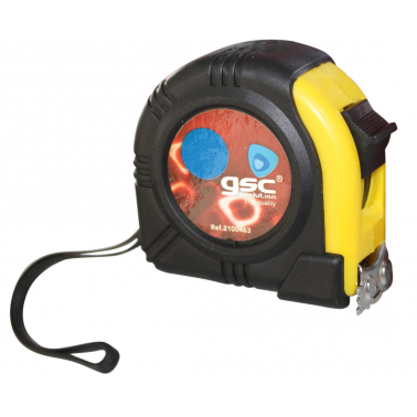 CINTA METRICA ENGOMADA CON IMAN 5M.x19MM.