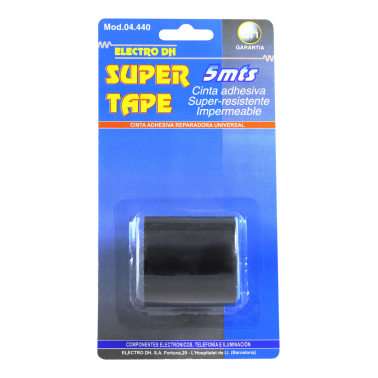 04.440/5/N 5m.NEGRA-CINTA .SUPER TAPE.