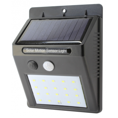 81.774/N MINI APLIQUE SOLAR LED NEGRO 4W SENSOR