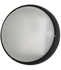 7100NLED APLIQUE LED REDONDO NEGRO 18W 4000K IP44