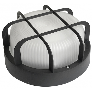 7200NLED APLIQUE LED REDONDO NEGRO REJ 6W IP44