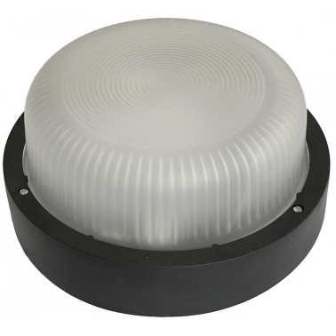 7210NLED APLIQUE LED REDONDO NEGRO 6W 4000K IP44