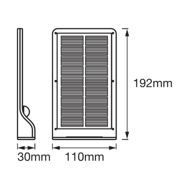 267909 APLIQUE SOLAR LED SENSOR 3W 4000K BLANCO