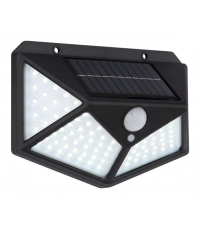 36490 APLIQUE SOLAR LED C/SENSOR NEGRO 6000K 13,5x9,7cm IP44 GLOBO