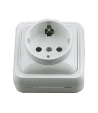 040355 BASE SCHUKO DE SUPERFICIE BLANCA B&B