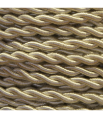 25 METROS CABLE TRENZADO SEDA 2x0,75 CREMA (15)