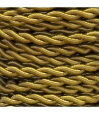 25 METROS CABLE TRENZADO SEDA 2x0,75 DORADO (45)