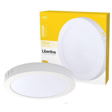 600505001 DOWNLIGHT SUPERFICIE LED REDONDO BLANCO 18W 4000K TIKAN LIBERTINA