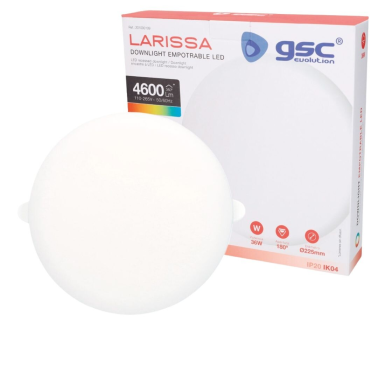201000109 DOWNLIGHT LED EMPOTRAR 36W LARISSA 3000-4000-6500K GSC