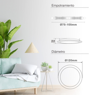 201000109 DOWNLIGHT LED EMPOTRAR 36W LARISSA 3000-4000-6500K GSC