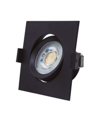 200400021 ARO LED EMPOTRABLE CUADRADO NEGRO 7W 3000-4000-6500K GSC