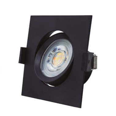 200400021 ARO LED EMPOTRABLE CUADRADO NEGRO 7W 3000-4000-6500K GSC