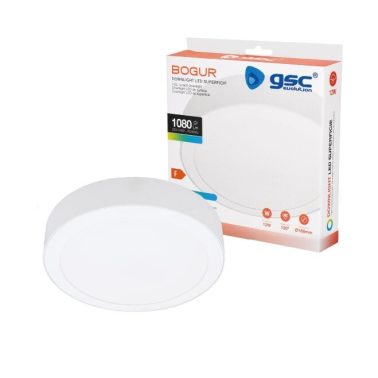 201005049 DOWNLIGHT SUPERFICIE LED REDONDO BOGUR 12W 6500K BLANCO GSC