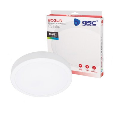 201005050 DOWNLIGHT SUPERFICIE LED REDONDO BOGUR 18W 4000K BLANCO GSC