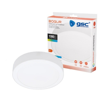 201005048 DOWNLIGHT SUPERFICIE LED REDONDO BOGUR 12W 4000K BLANCO GSC