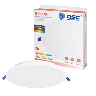 201000098 DOWNLIGHT EMPOTRABLE LED REDONDO BELUR 18W 4000K BLANCO GSC