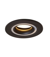 10688 ARO REDONDO NEGRO RETROILUMINADO GU10 SKIP MOON JUERIC