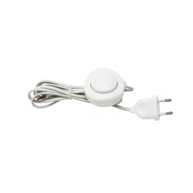 H038056 3m CONEXION CON INTERRUPTOR DE PIE BLANCA KOALA