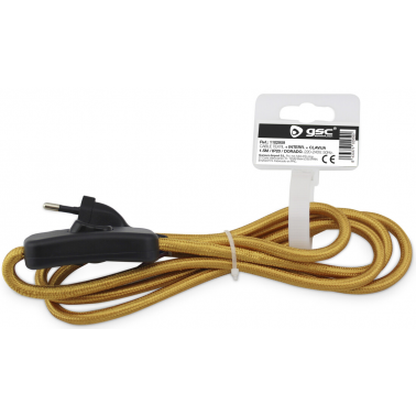 1102959 1,5m CONEXION CON INTERRUPTOR DORADA GSC