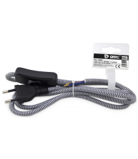 1102964 1,5m CONEXION CON INTERRUPTOR BLANCA/NEGRA