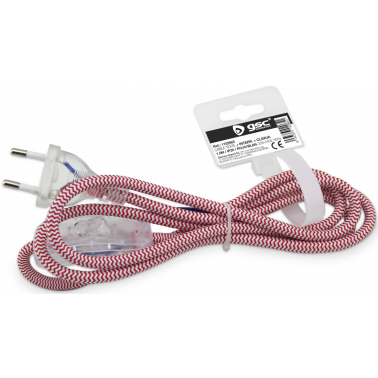1102965 1,5m CONEXION CON INTERRUPTOR BLANCA/ROJA